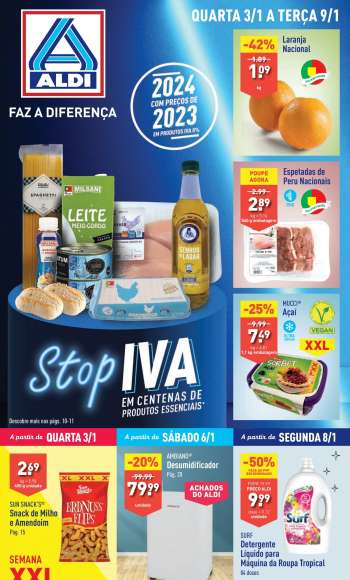 Folheto Aldi - 3.1.2024 - 9.1.2024.