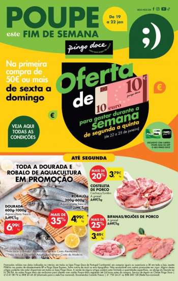 Folheto Pingo Doce - 19.1.2024 - 22.1.2024.