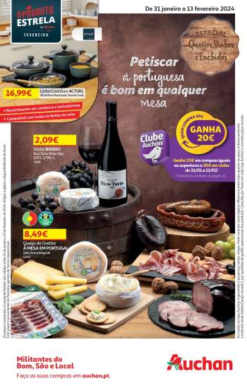 Folheto Auchan - 31.1.2024 - 13.2.2024.