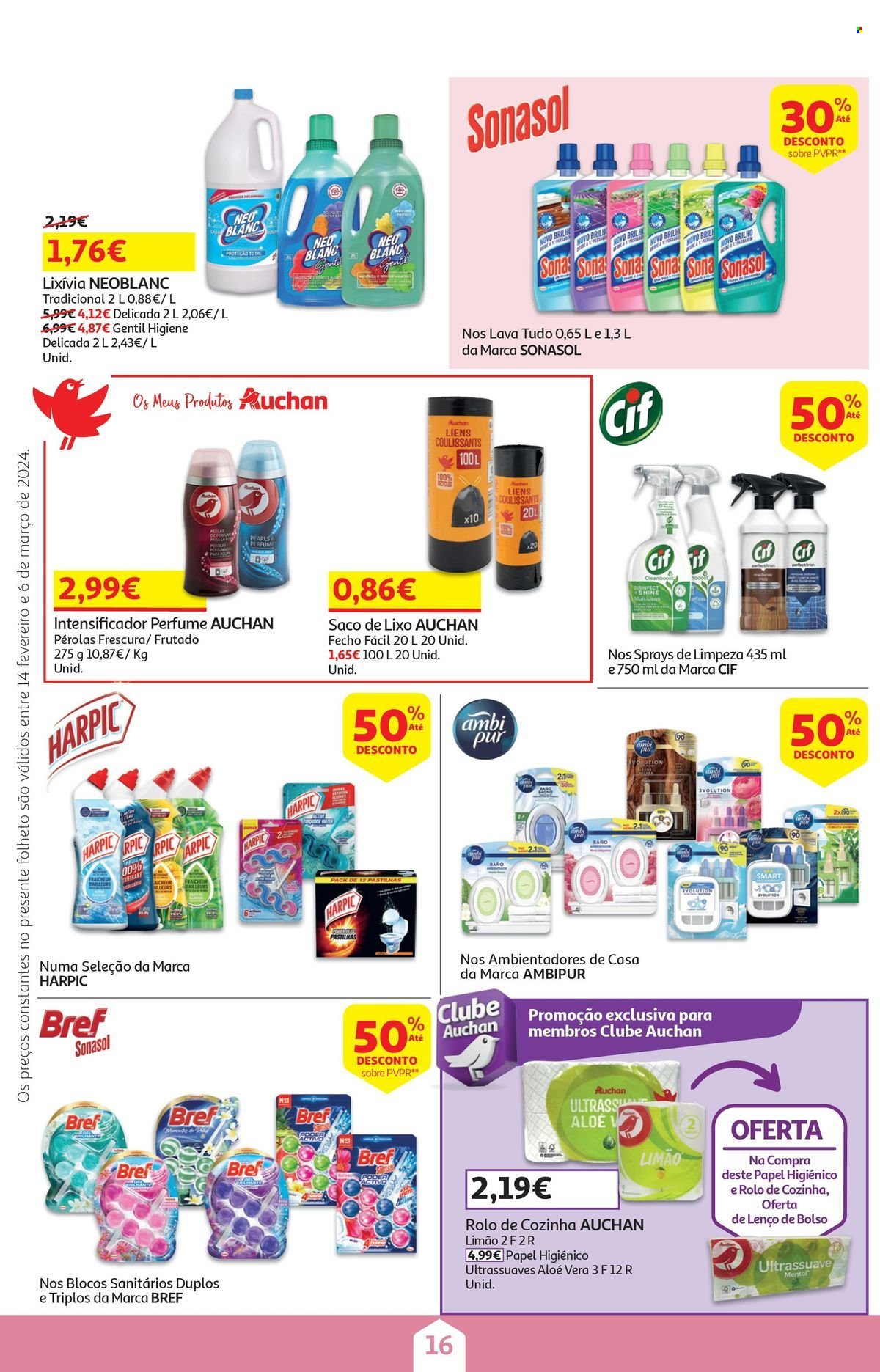 Folheto Auchan - 14.2.2024 - 6.3.2024. Página 16