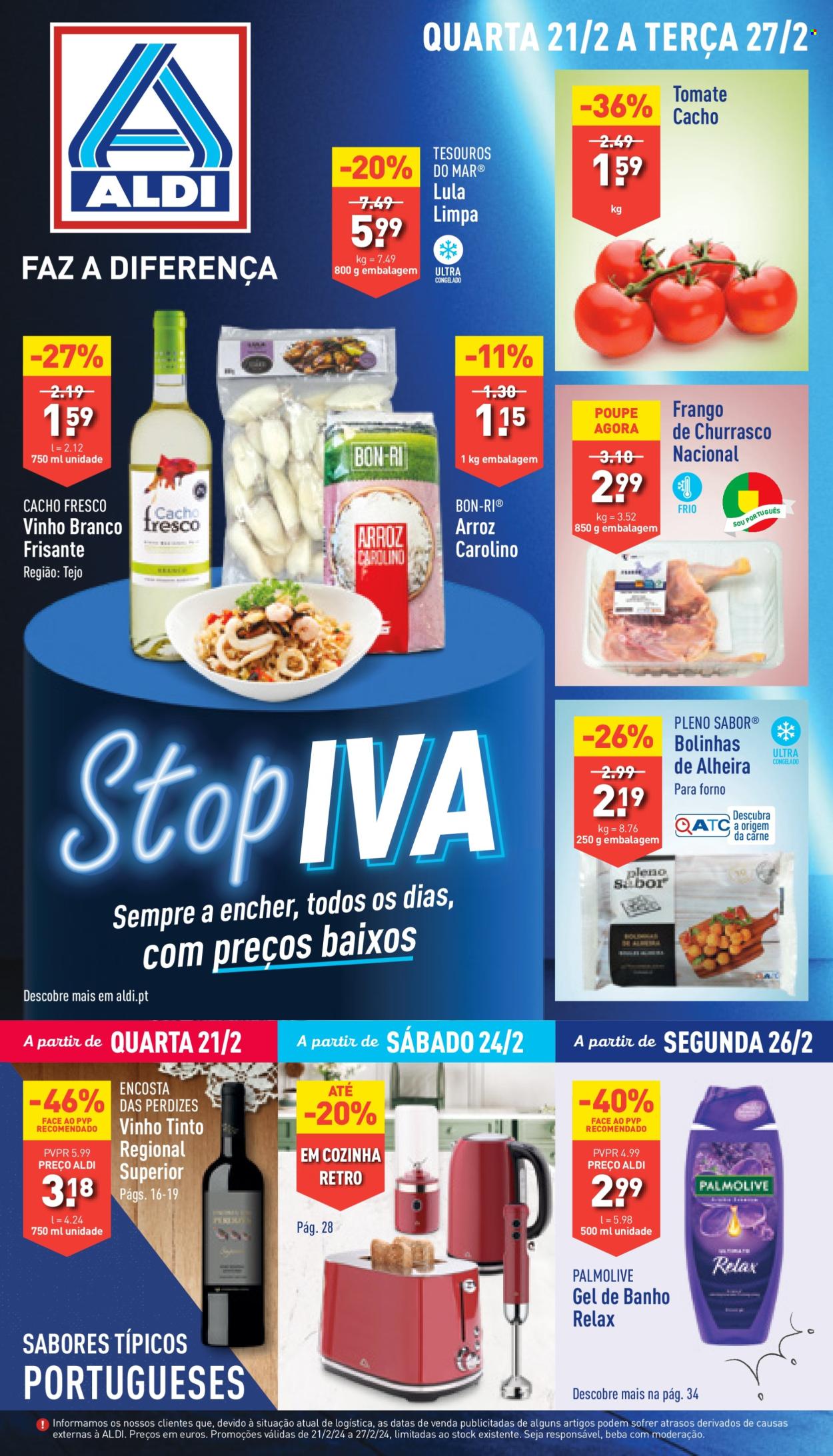 Folheto Aldi - 21.2.2024 - 27.2.2024. Página 1
