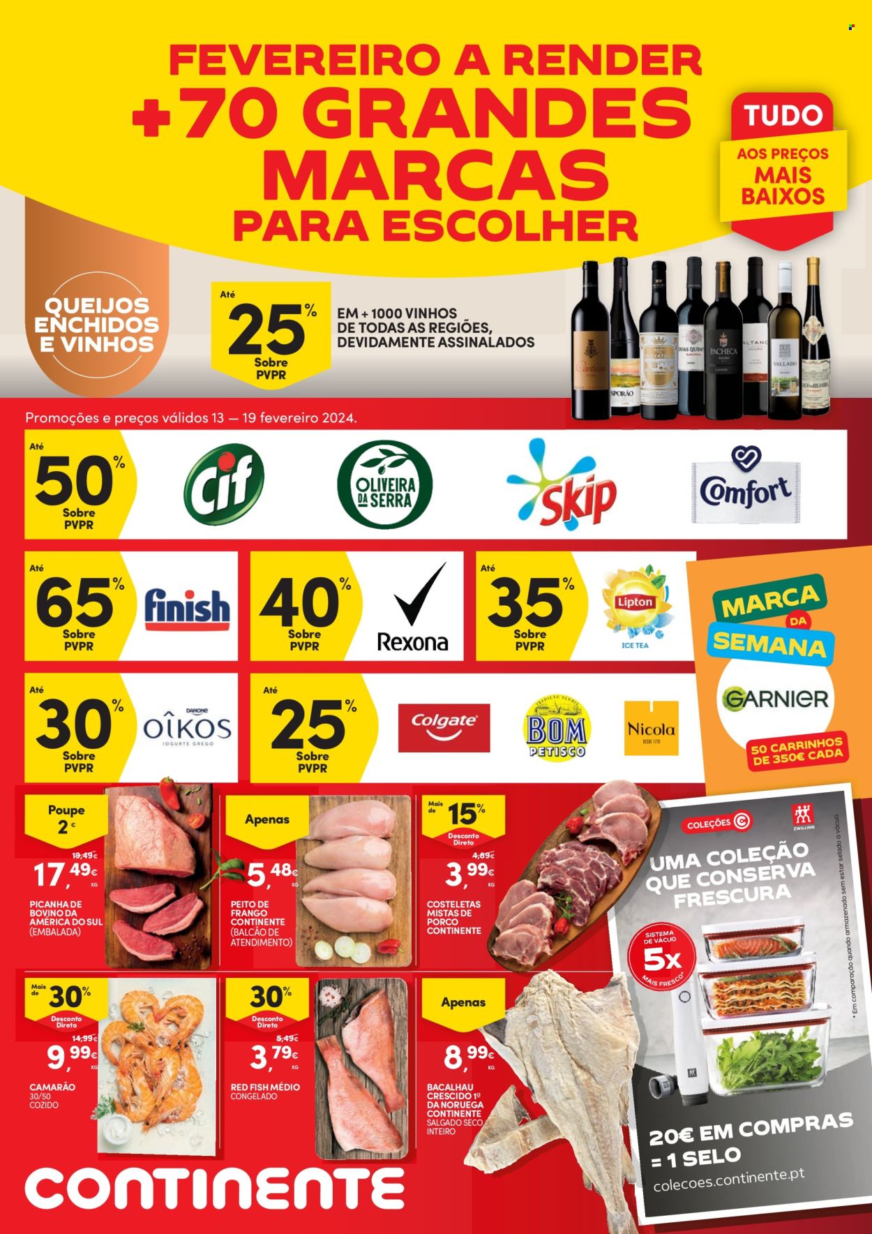 Folheto Continente Bom Dia - 13.2.2024 - 19.2.2024. Página 1