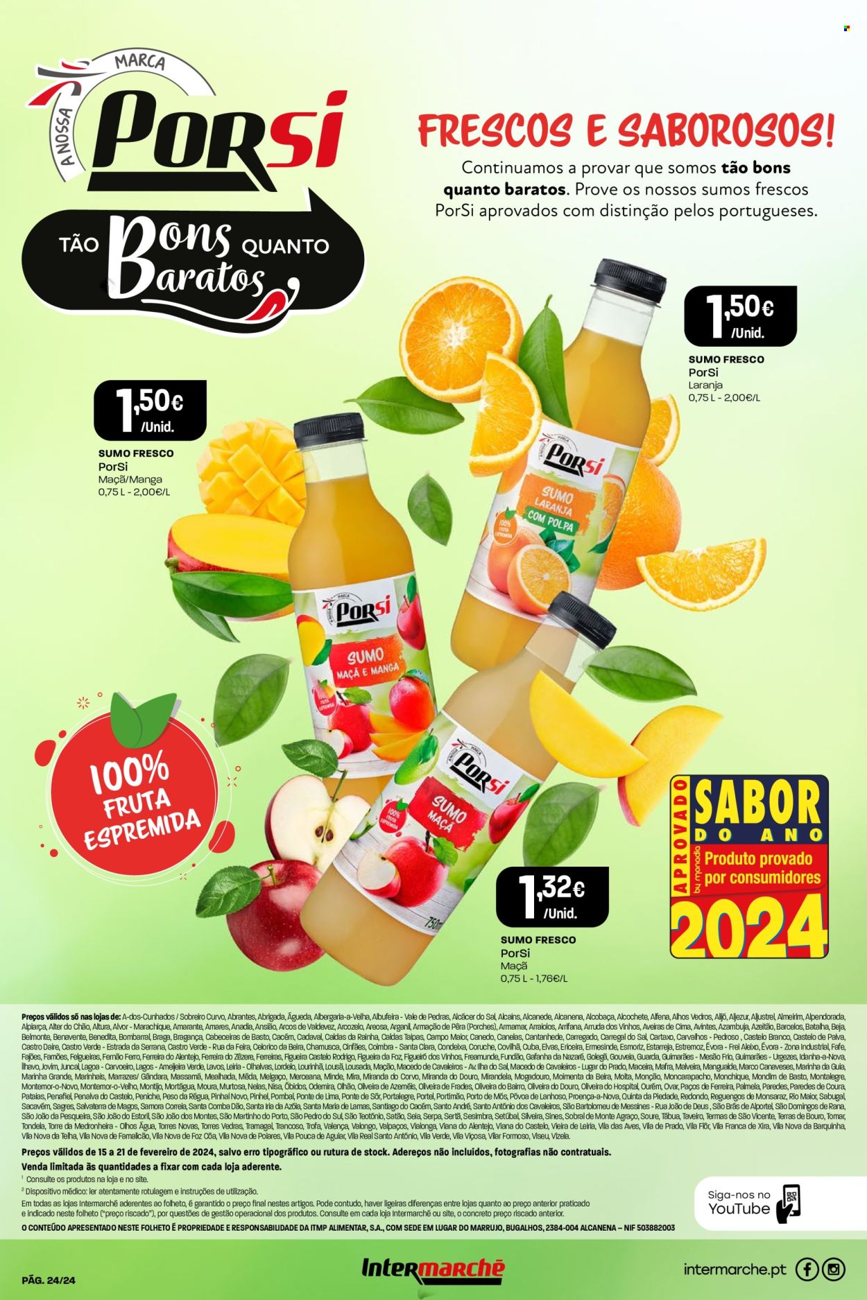 Folheto Intermarché - 15.2.2024 - 21.2.2024. Página 24