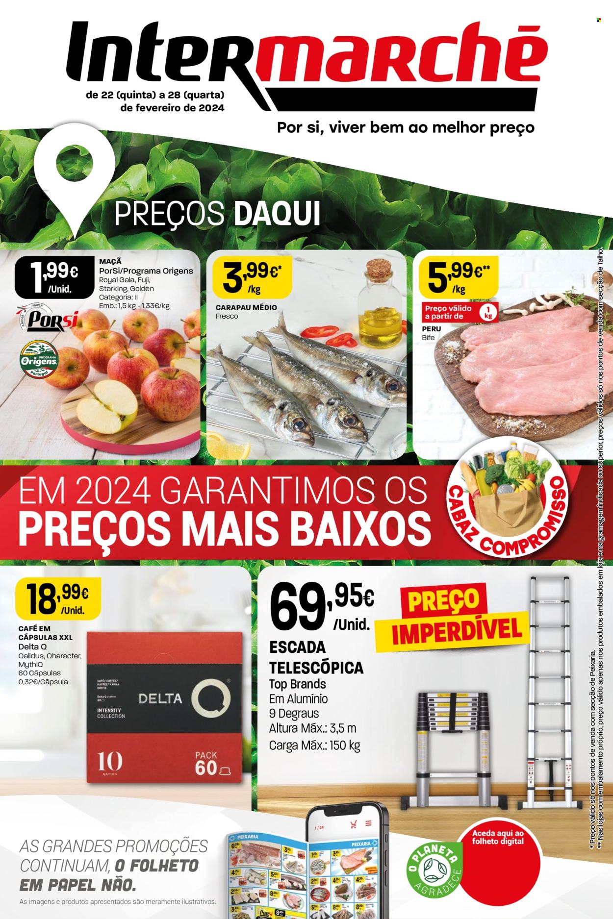 Folheto Intermarché - 22.2.2024 - 28.2.2024. Página 1