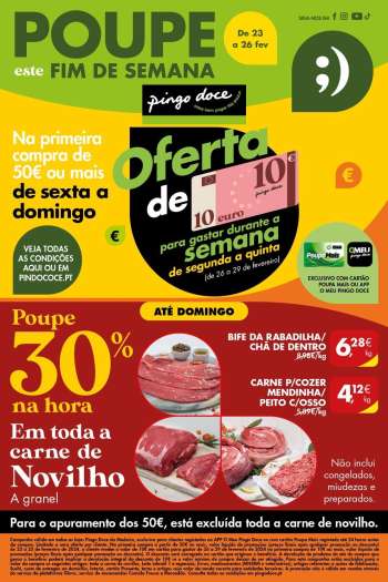 Folheto Pingo Doce - 23.2.2024 - 26.2.2024.
