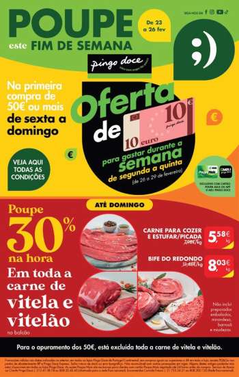 Folheto Pingo Doce - 23.2.2024 - 26.2.2024.