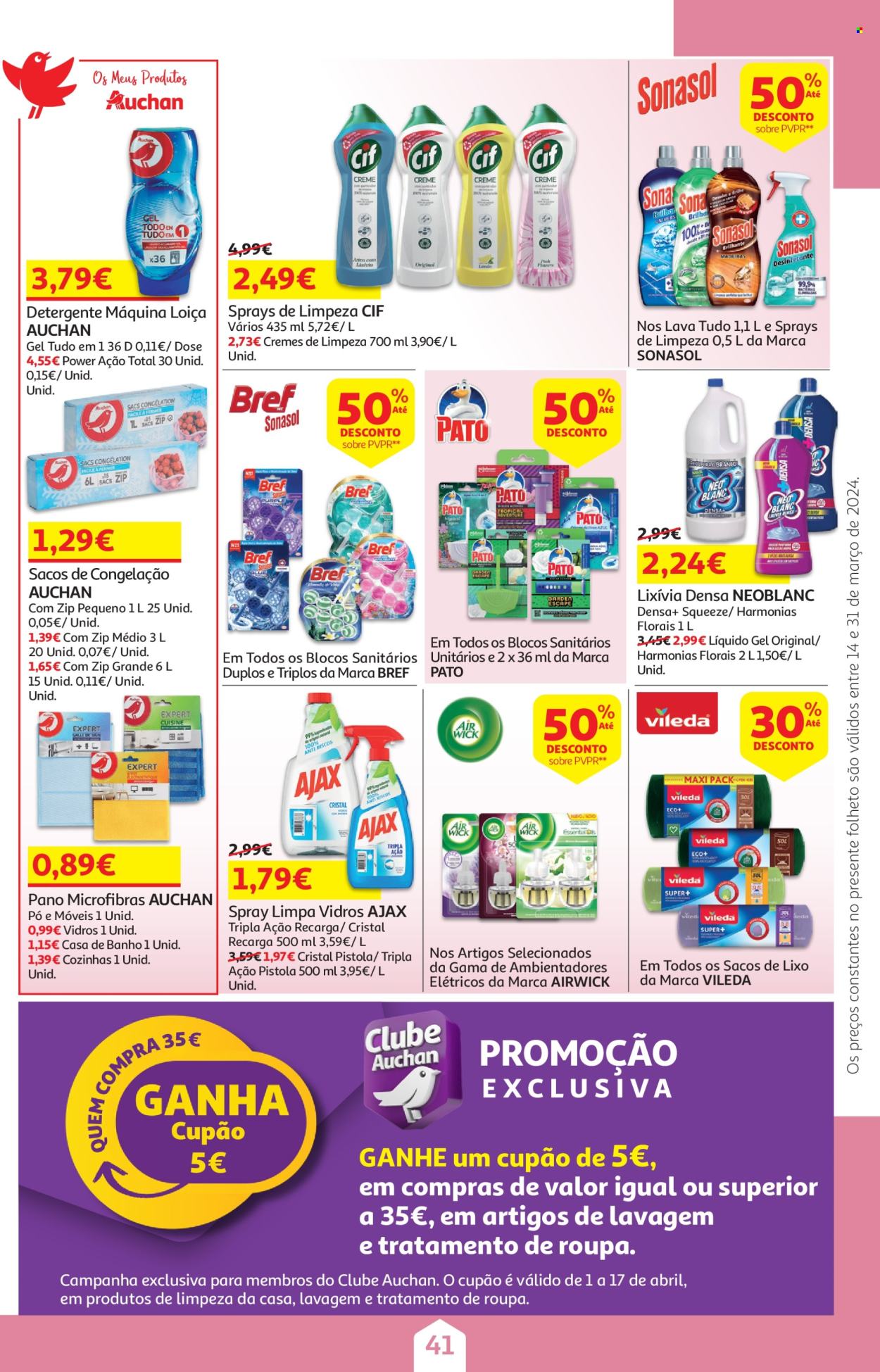 Folheto Auchan - 14.3.2024 - 31.3.2024. Página 41