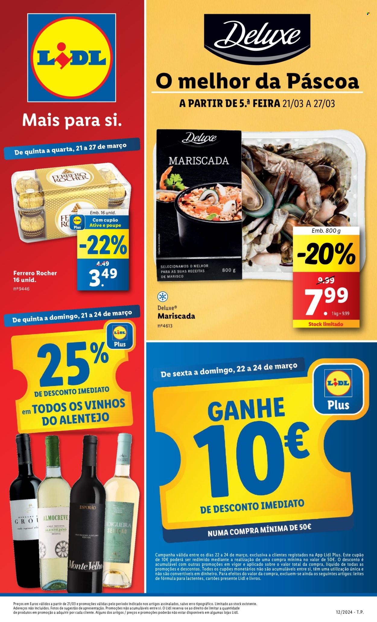 Folheto Lidl - 21.3.2024 - 27.3.2024. Página 1