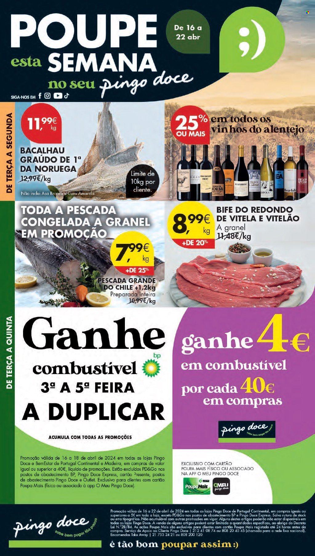 Folheto Pingo Doce - 16.4.2024 - 22.4.2024. Página 1