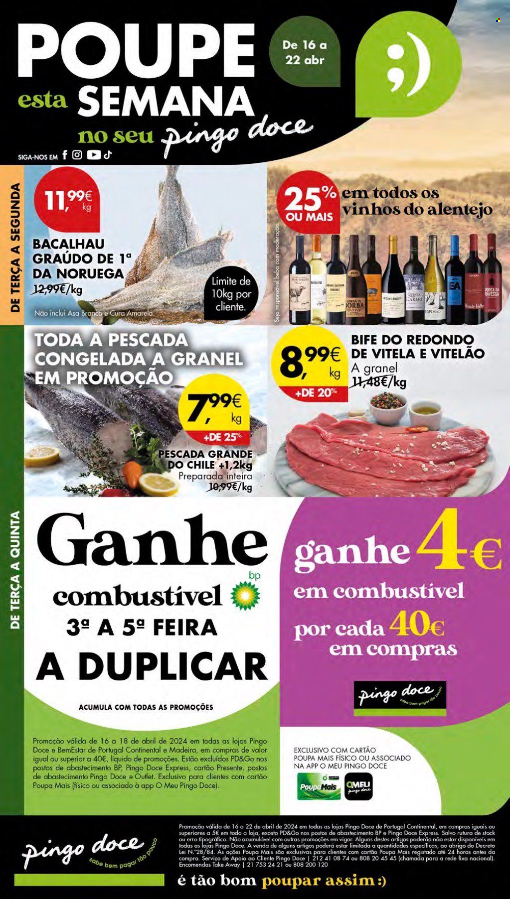 Folheto Pingo Doce - 16.4.2024 - 22.4.2024. Página 1