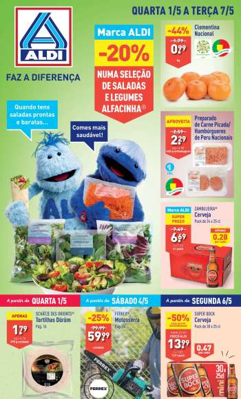 Folheto Aldi - 1.5.2024 - 7.5.2024.