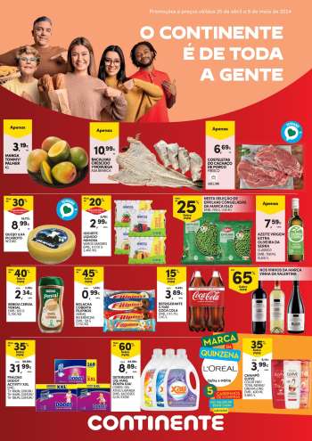 Folheto Continente Modelo - 25.4.2024 - 8.5.2024.