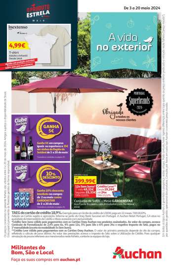 Folheto Auchan - 3.5.2024 - 20.5.2024.