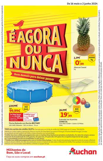 Folheto Auchan - 16.5.2024 - 2.6.2024.