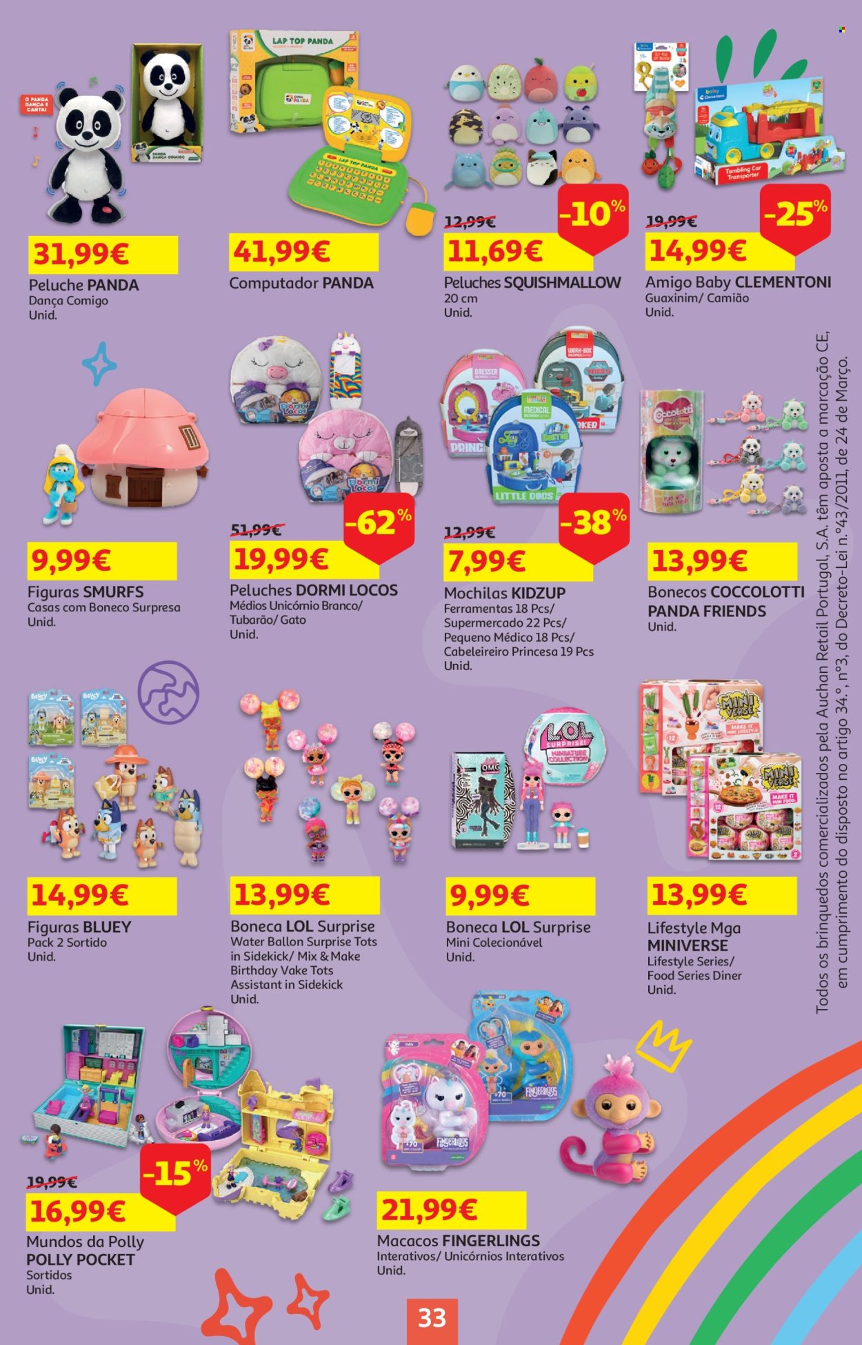 Folheto Auchan - 21.5.2024 - 2.6.2024. Página 33