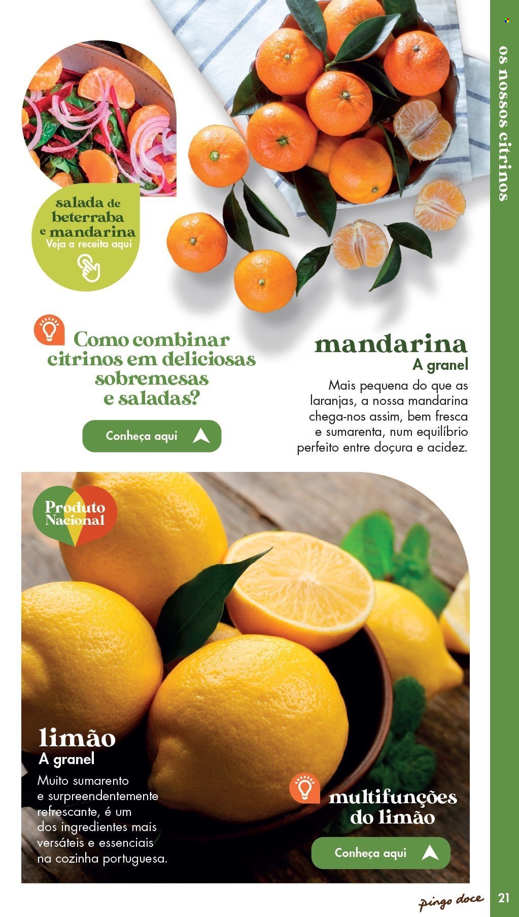 Folheto Pingo Doce. Página 21