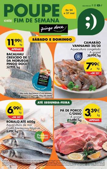 Folheto Pingo Doce - 24.5.2024 - 27.5.2024.