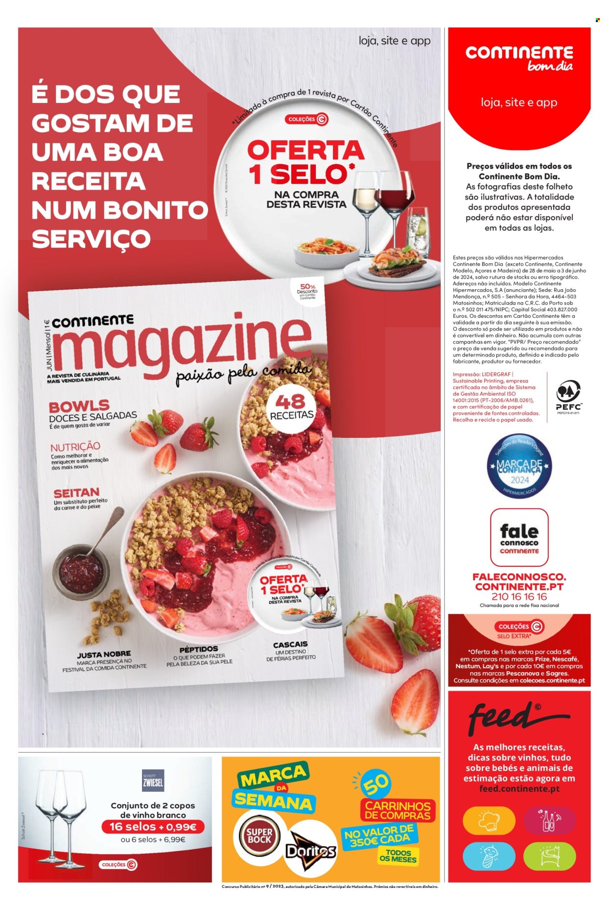 Folheto Continente Bom Dia - 28.5.2024 - 3.6.2024. Página 28