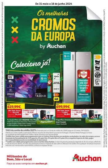 Folheto Auchan - 31.5.2024 - 18.6.2024.