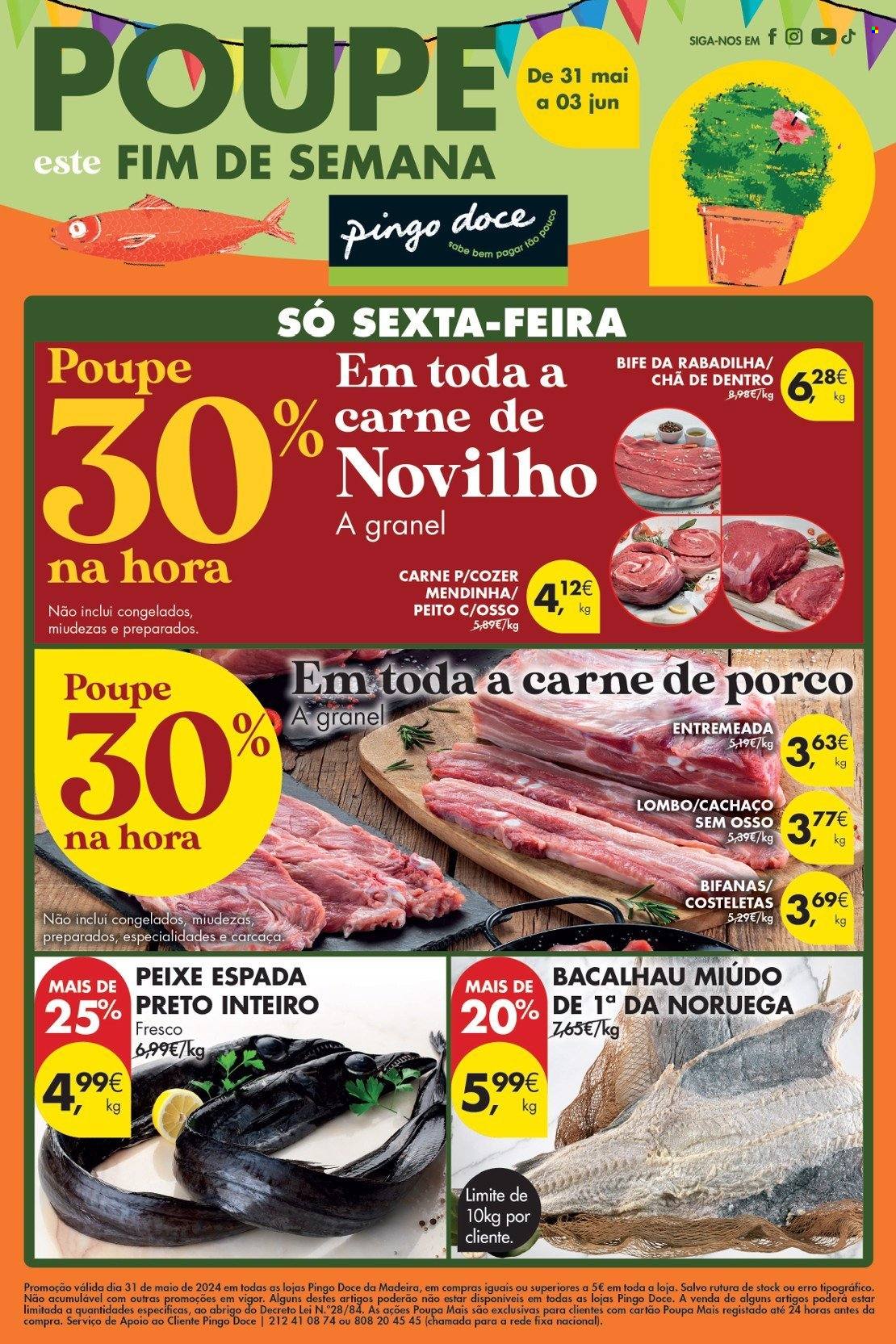 Folheto Pingo Doce - 31.5.2024 - 3.6.2024. Página 1