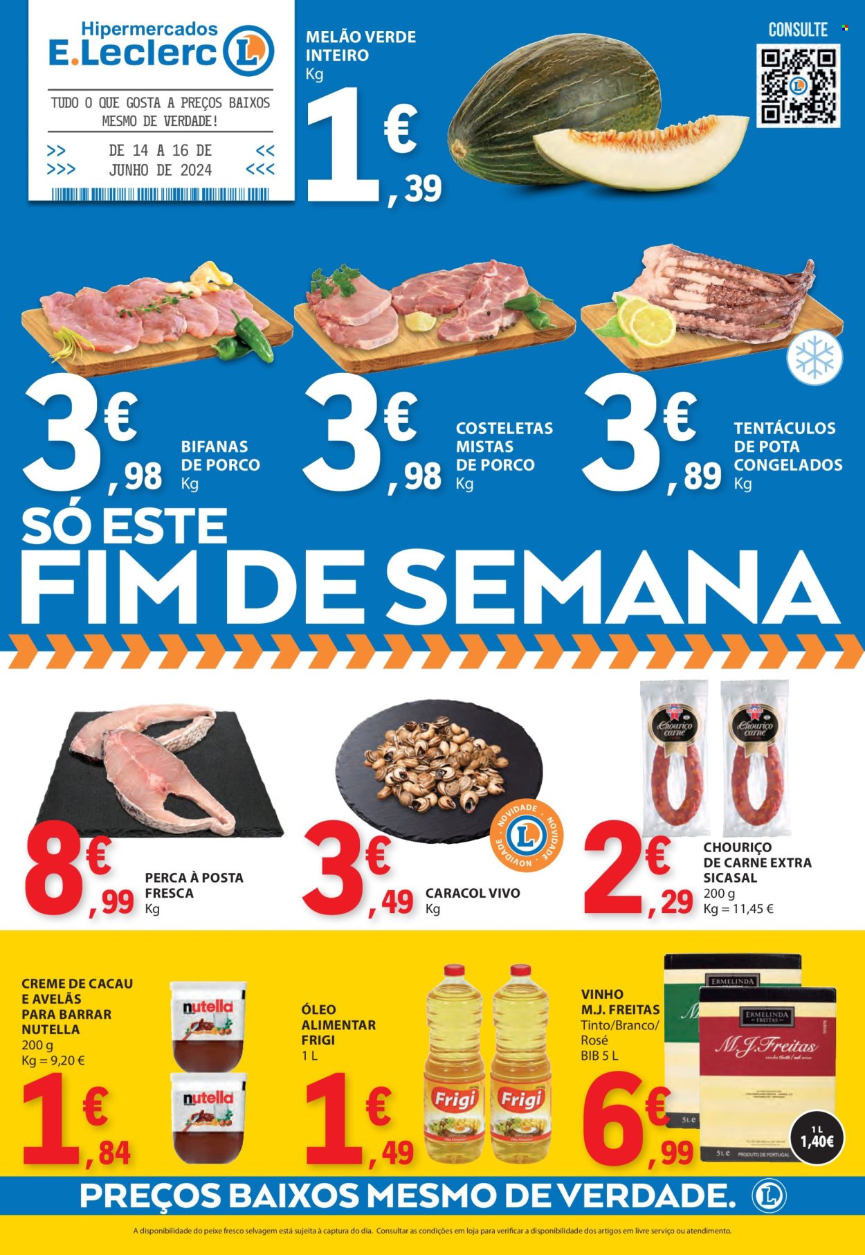 Folheto E.Leclerc - 14.6.2024 - 16.6.2024. Página 1