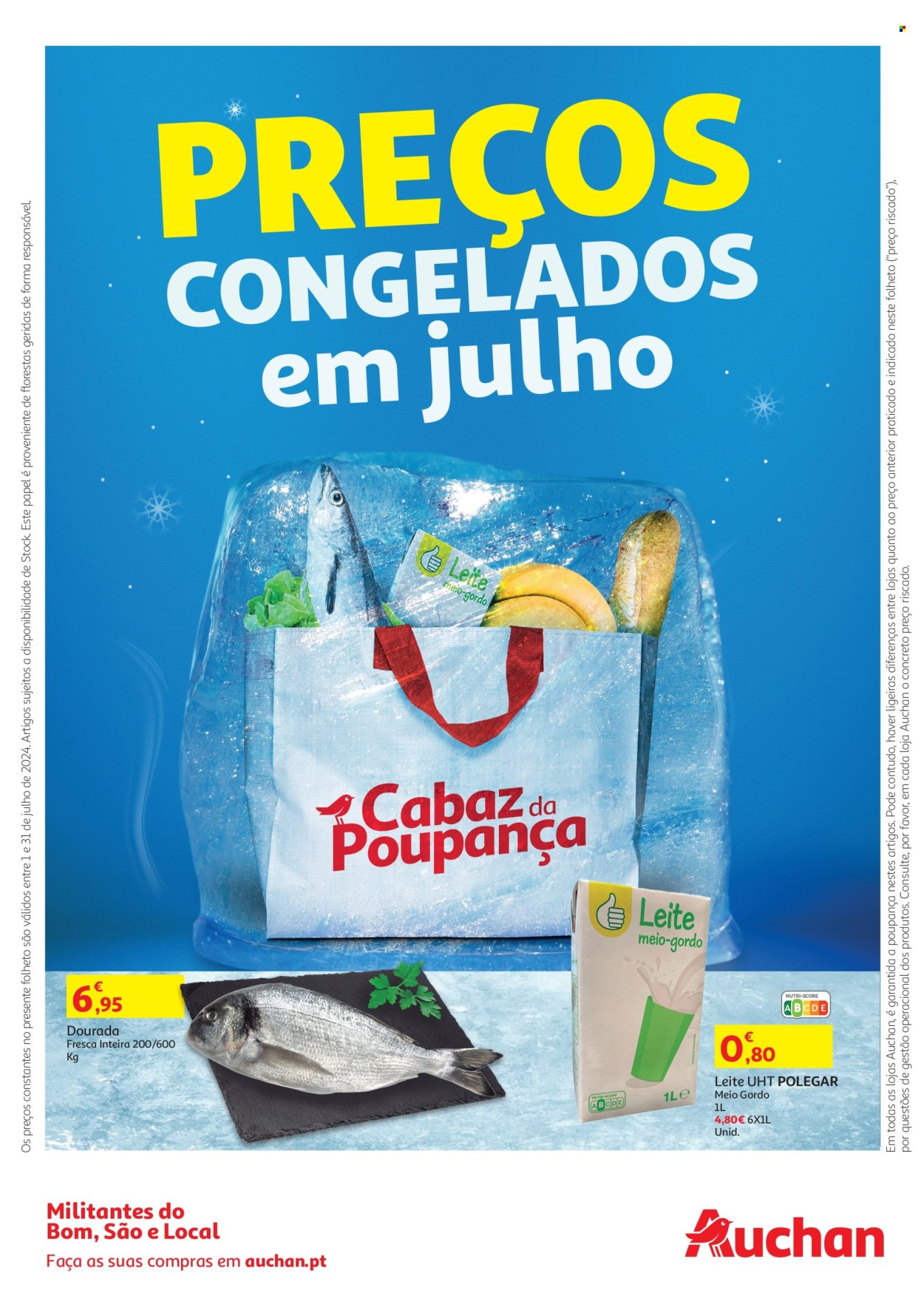 Folheto Auchan - 1.7.2024 - 31.7.2024. Página 1