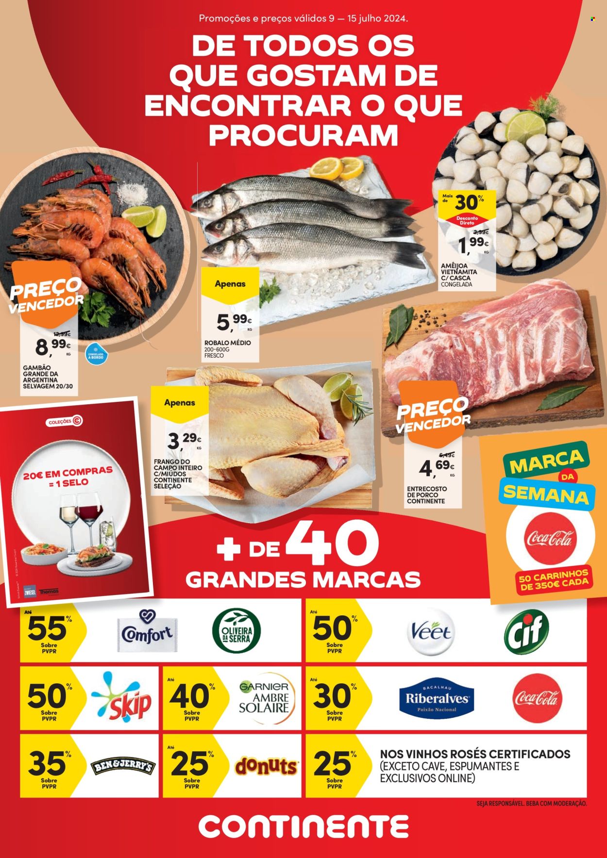 Folheto Continente Bom Dia - 9.7.2024 - 15.7.2024. Página 1