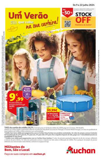 Folheto Auchan - 9.7.2024 - 22.7.2024.