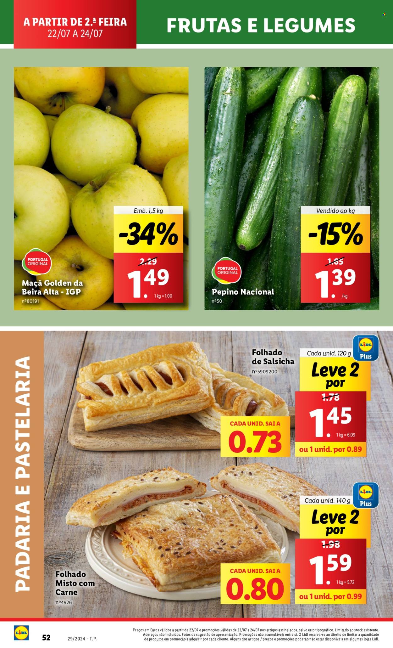 Folheto Lidl - 18.7.2024 - 24.7.2024. Página 52