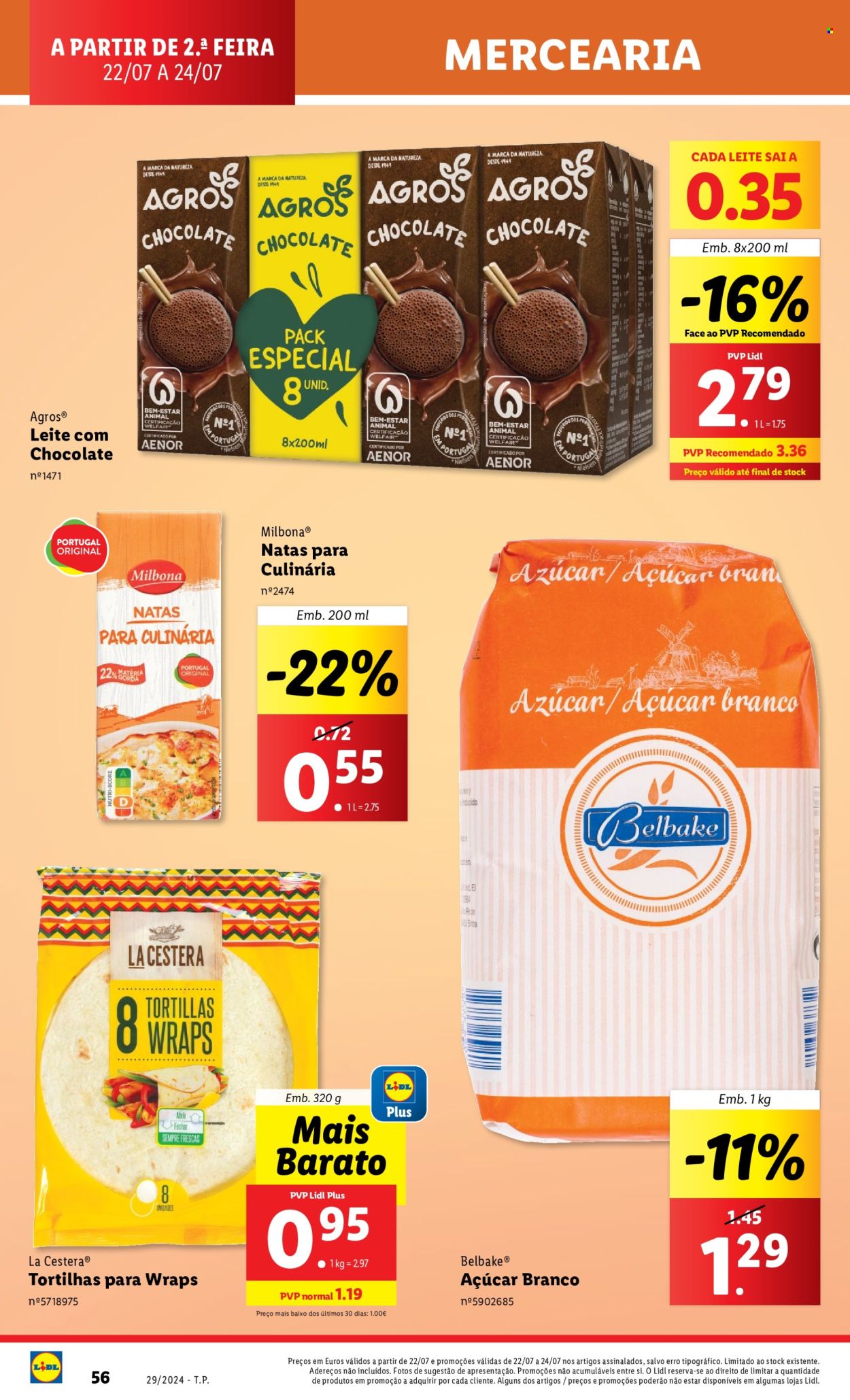 Folheto Lidl - 18.7.2024 - 24.7.2024. Página 56