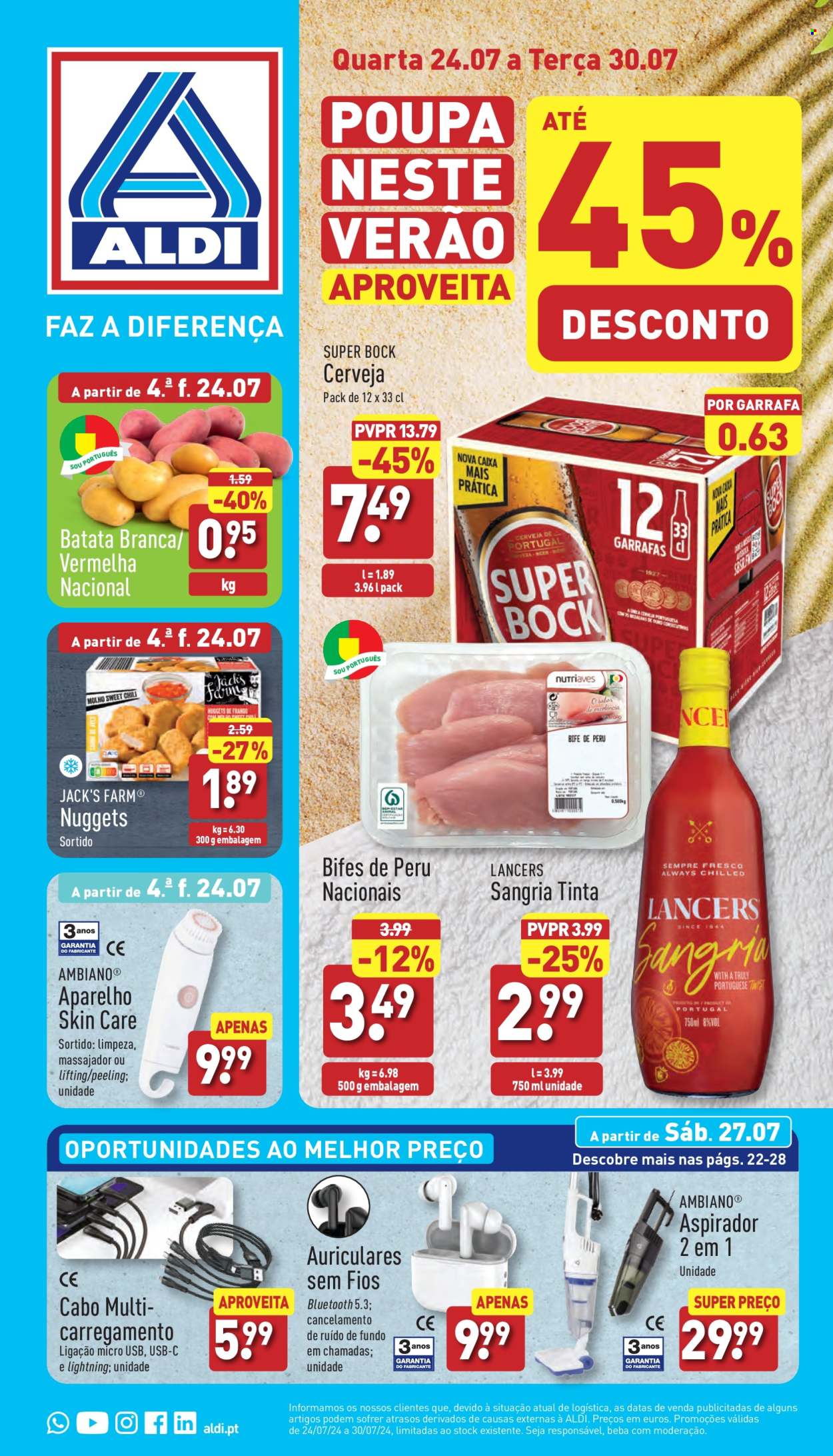 Folheto Aldi - 24.7.2024 - 30.7.2024. Página 1