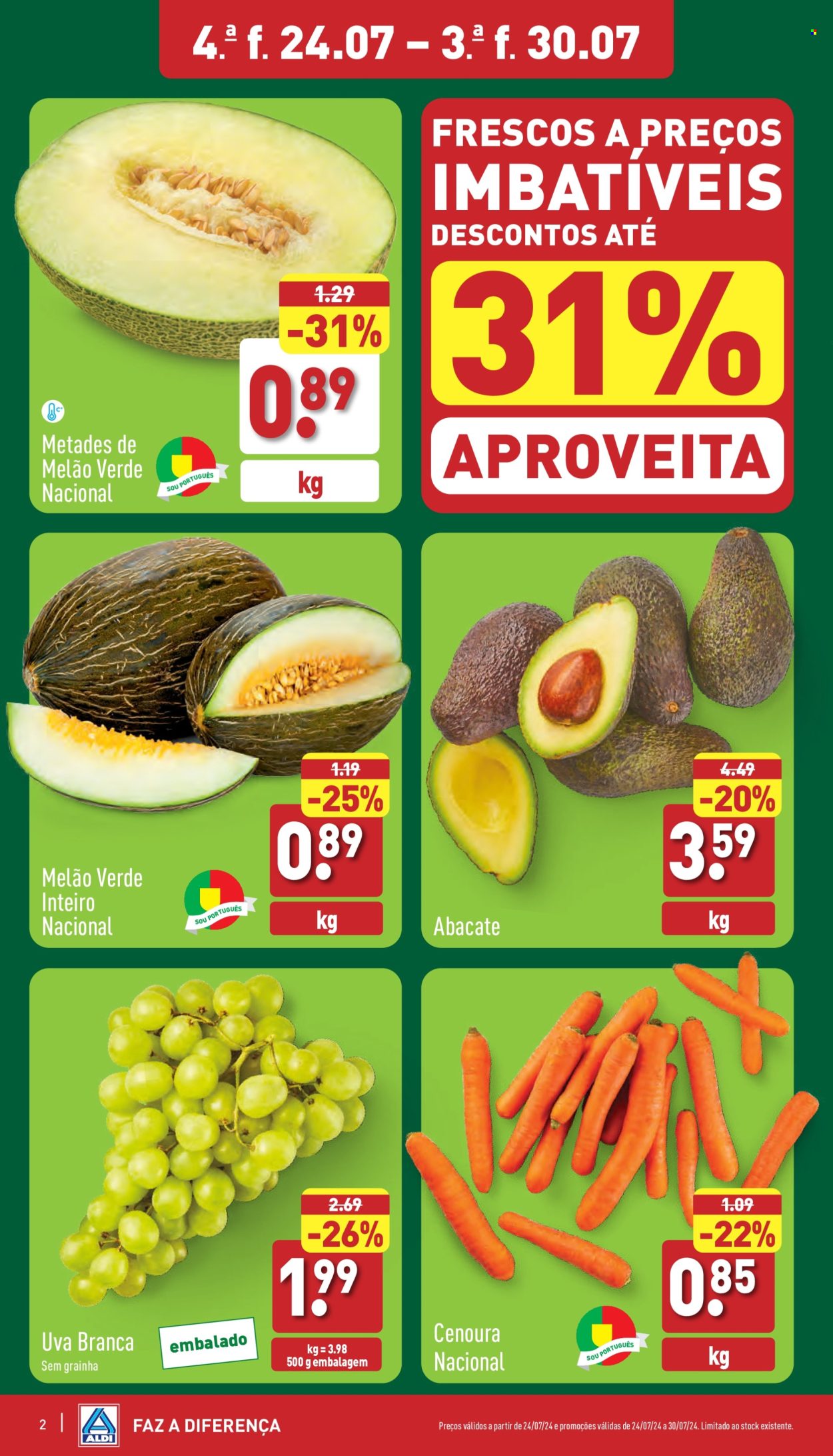 Folheto Aldi - 24.7.2024 - 30.7.2024. Página 2