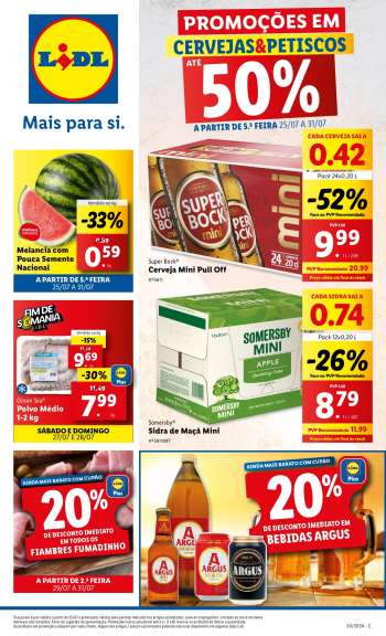 Folheto Lidl - 25.7.2024 - 31.7.2024.