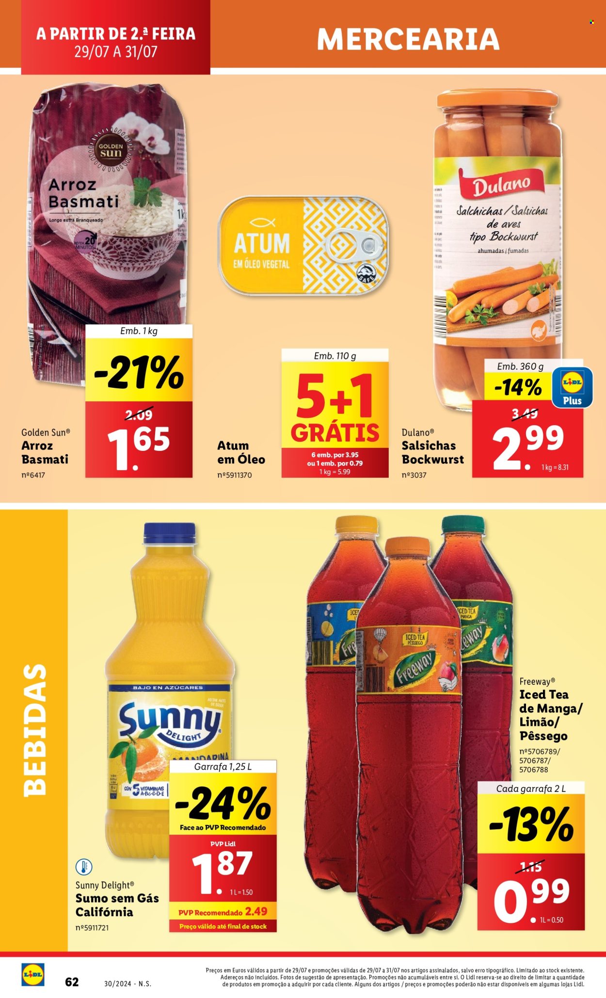 Folheto Lidl - 25.7.2024 - 31.7.2024. Página 62