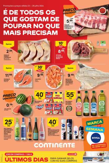 Folheto Continente Bom Dia - 23.7.2024 - 29.7.2024.
