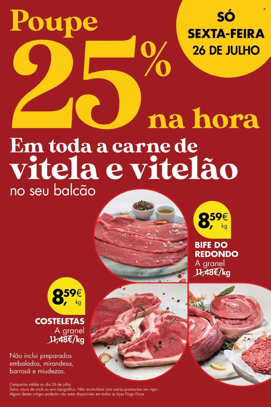 Folheto Pingo Doce - 26.7.2024 - 29.7.2024. Página 1
