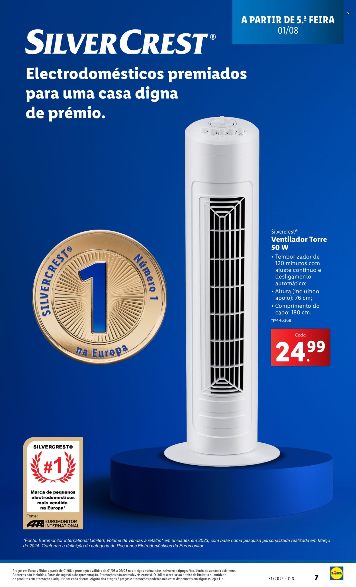 Folheto Lidl - 1.8.2024 - 7.8.2024. Página 7
