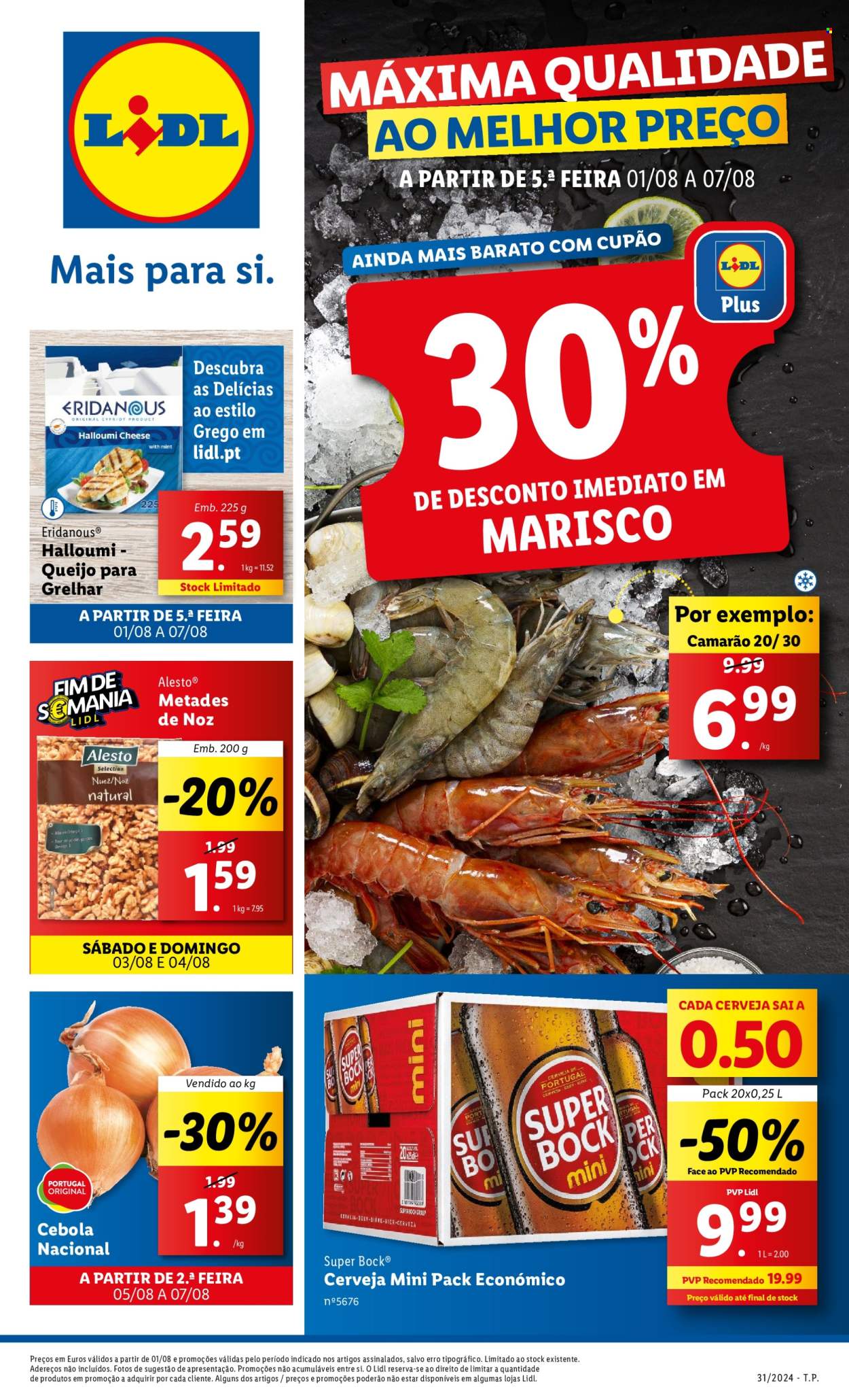 Folheto Lidl - 1.8.2024 - 7.8.2024. Página 1