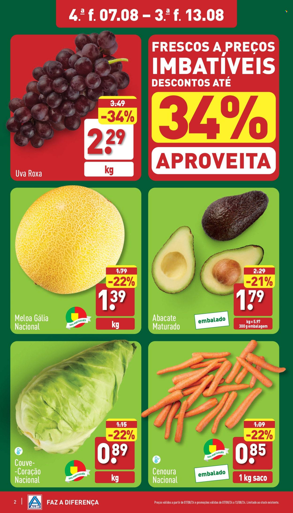 Folheto Aldi - 7.8.2024 - 13.8.2024. Página 2
