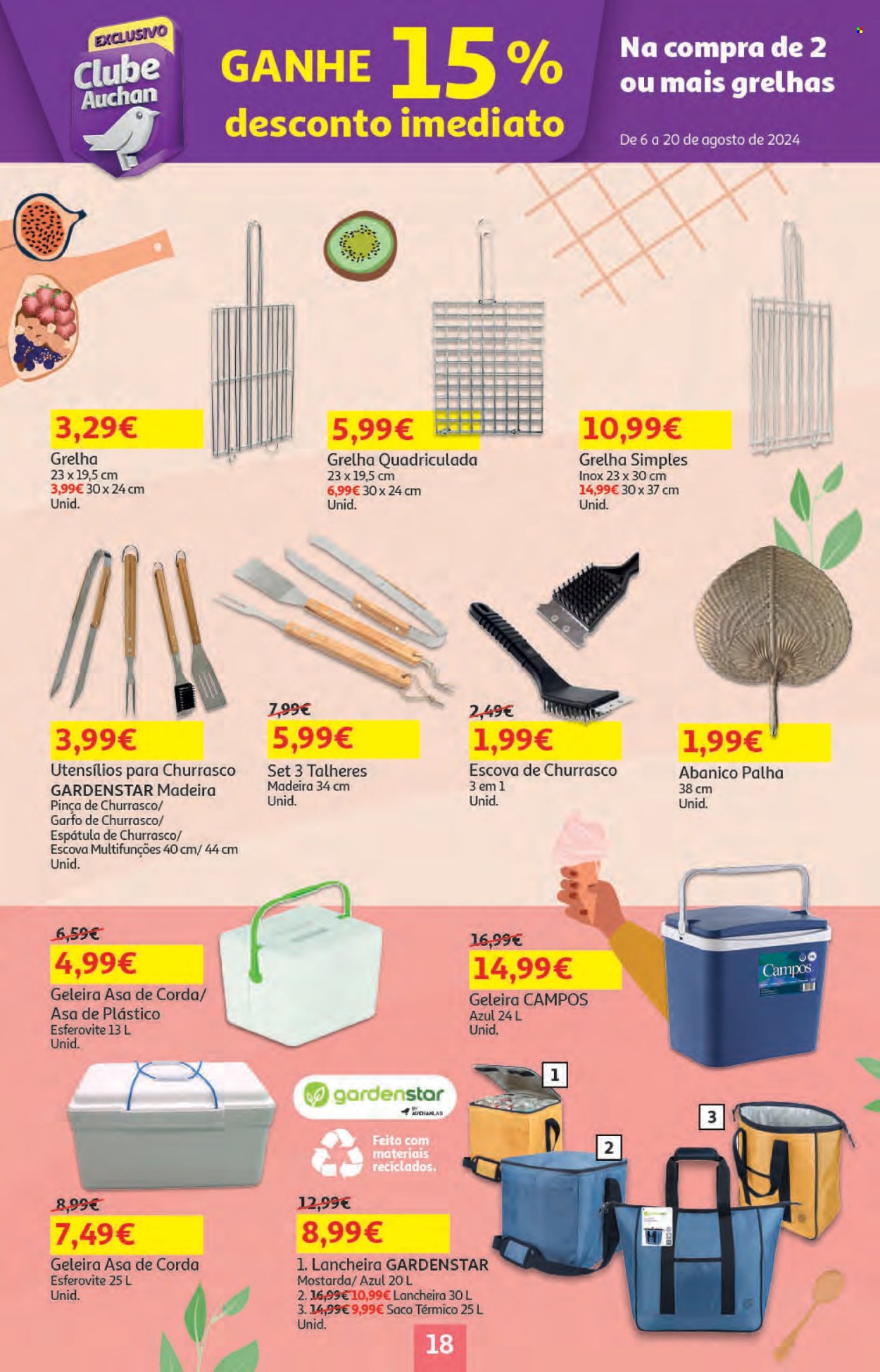 Folheto Auchan - 6.8.2024 - 20.8.2024. Página 18