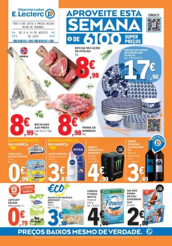Folheto E.Leclerc - 8.8.2024 - 14.8.2024.