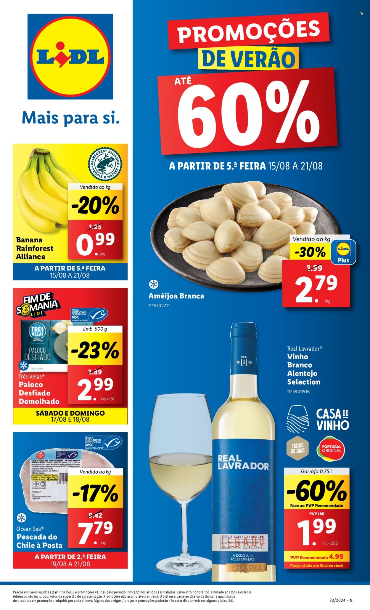 Folheto Lidl - 15.8.2024 - 21.8.2024. Página 1
