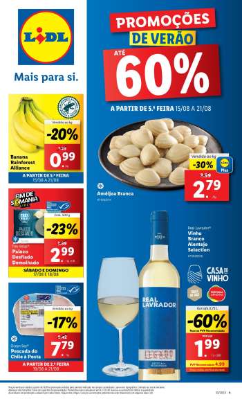 Folheto Lidl - 15.8.2024 - 21.8.2024.