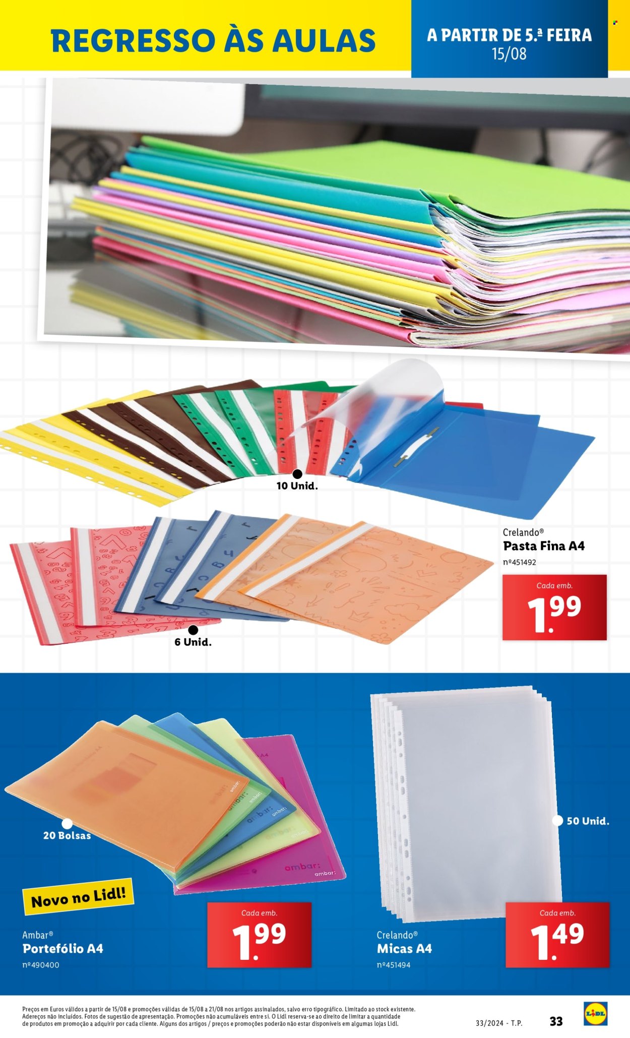 Folheto Lidl - 15.8.2024 - 21.8.2024. Página 33