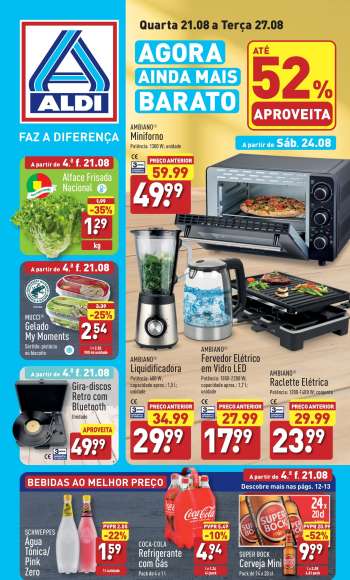 Folheto Aldi - 21.8.2024 - 27.8.2024.