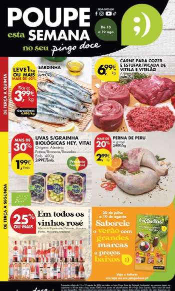 Folheto Pingo Doce - 13.8.2024 - 19.8.2024.