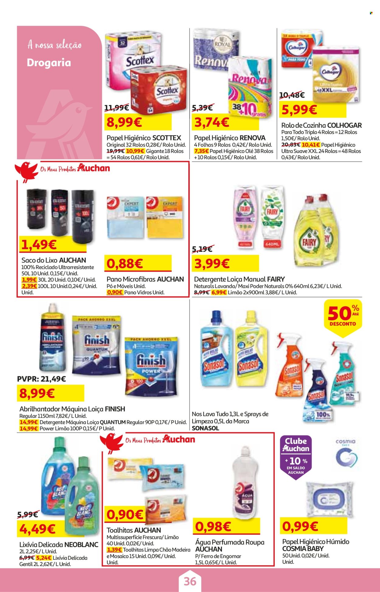 Folheto Auchan - 20.8.2024 - 4.9.2024. Página 36