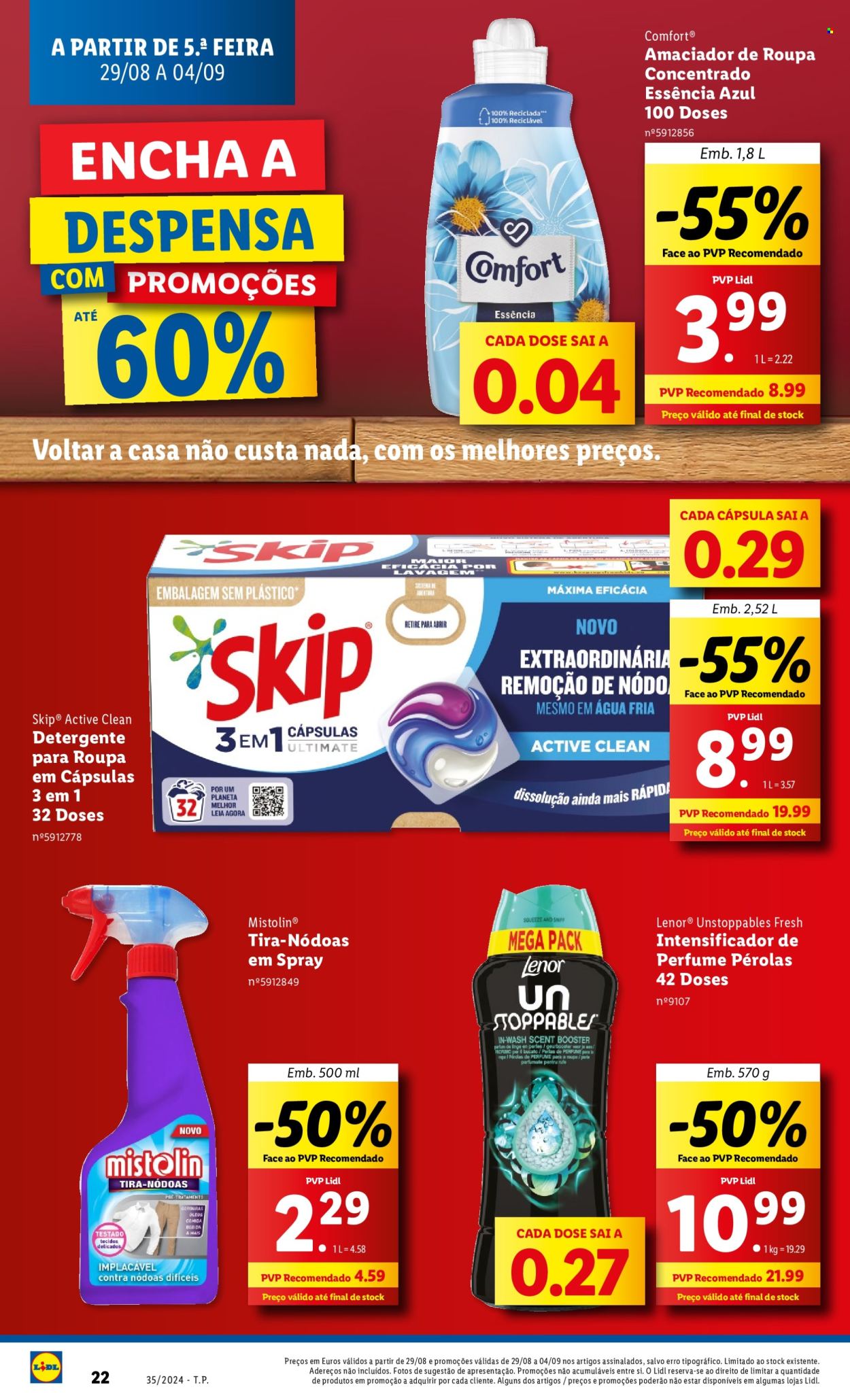 Folheto Lidl - 29.8.2024 - 4.9.2024. Página 22
