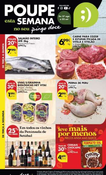 Folheto Pingo Doce - 27.8.2024 - 2.9.2024.