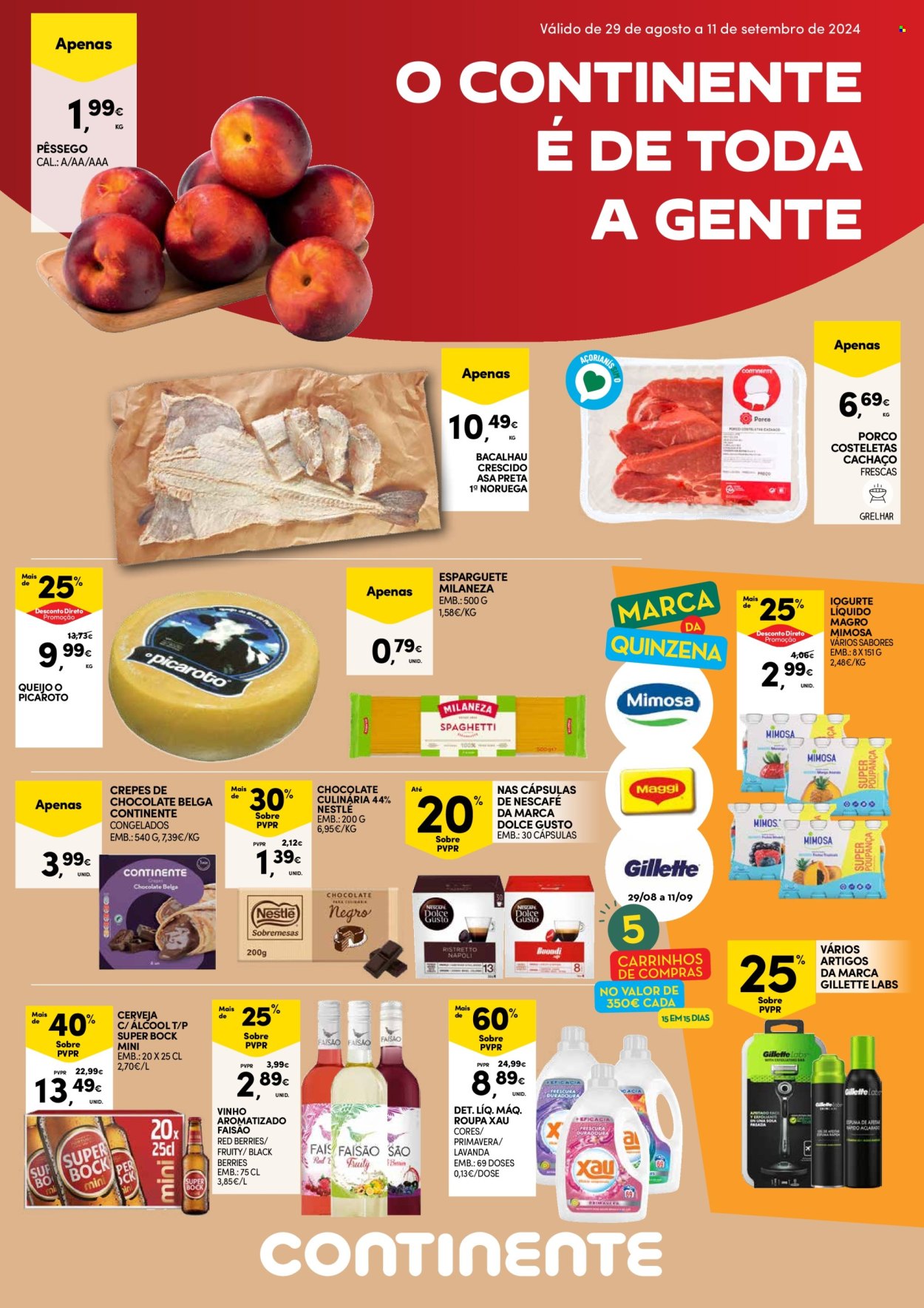 Folheto Continente Modelo - 29.8.2024 - 11.9.2024. Página 1
